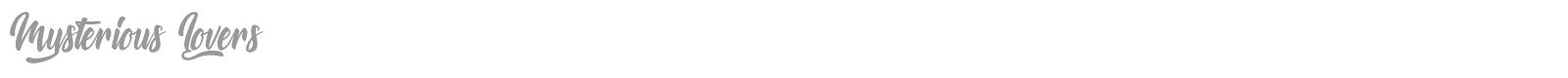 Mysterious Lovers font preview